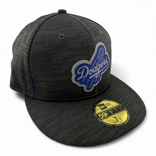 New Era Los Angeles Dodgers MLB 2024 Clubhouse Heather Grey 59Fifty Fitted Hat