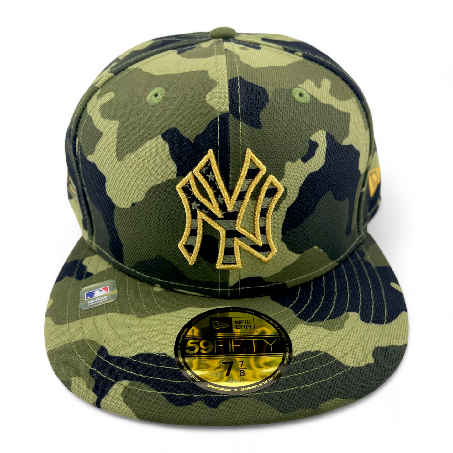 New Era New York Yankees MLB 2022 Armed Forces Day Camo 59Fifty Fitted Hat Cap