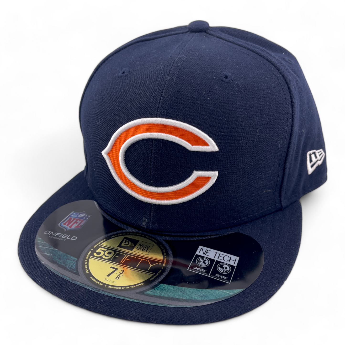 New Era Chicago Bears NFL Team Classic C Logo 59Fifty Fitted Hat Cap 7 3/8