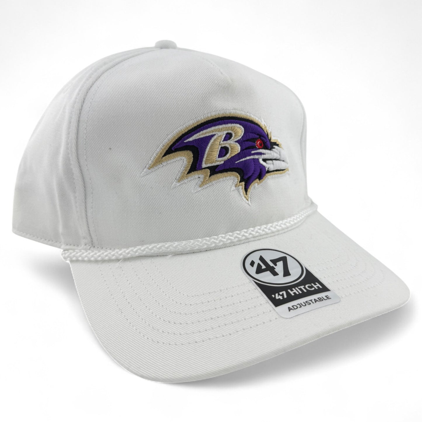 '47 Brand Baltimore Ravens NFL Rope Hitch A-Frame Snapback Adjustable Hat Cap