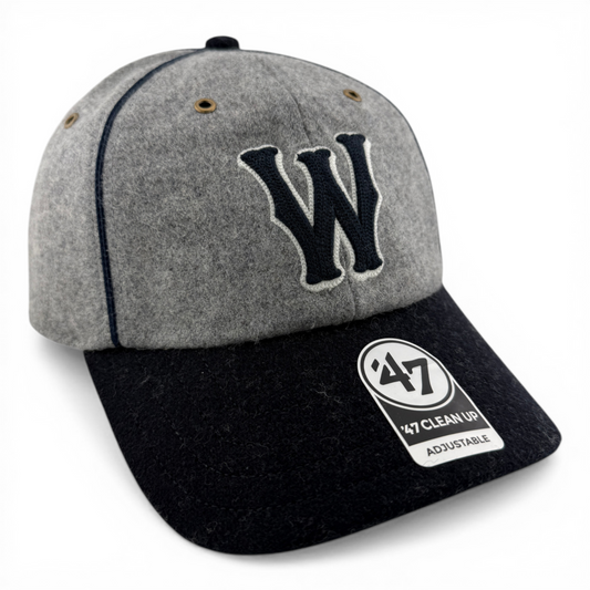 47 Brand Worcester Red Sox WooSox Tweed Brocke Clean Up Adjustable Dad Hat Cap