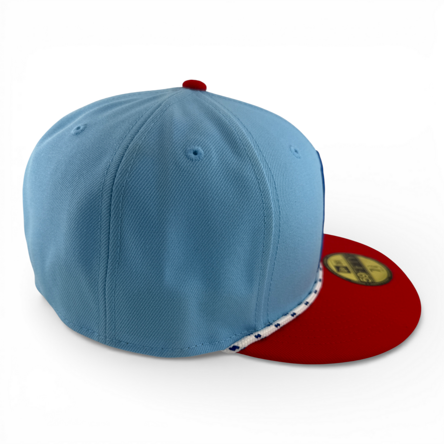 New Era Los Angeles Angels MLB 2025 4th of July USA Flag Rope 59Fifty Fitted Hat