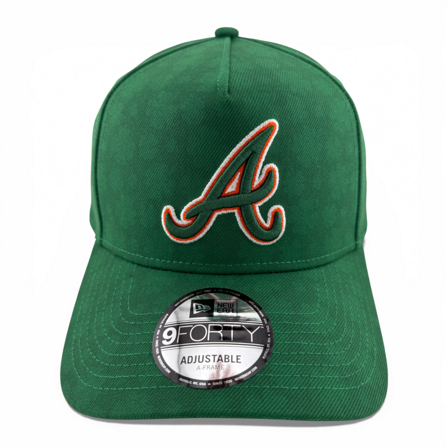 New Era Atlanta Braves Saint Patricks Day A-Frame 9Forty Snapback Adjustable Hat