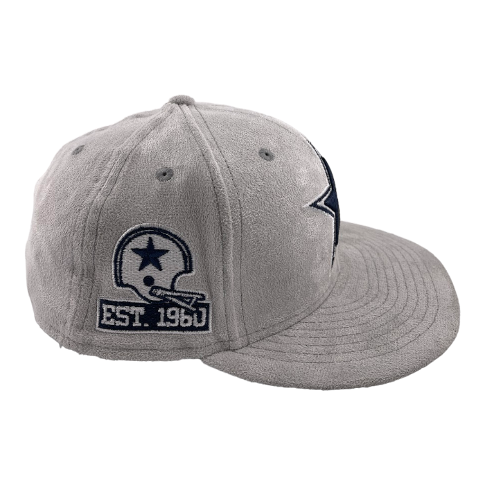 New Era Dallas Cowboys Pro Image Custom Metallic Suede Patch 59FIFTY Fitted Hat Cap