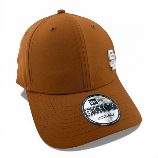 New Era San Diego Padres MLB Flawless Brown 9Forty Adjustable Strap Back Hat Cap