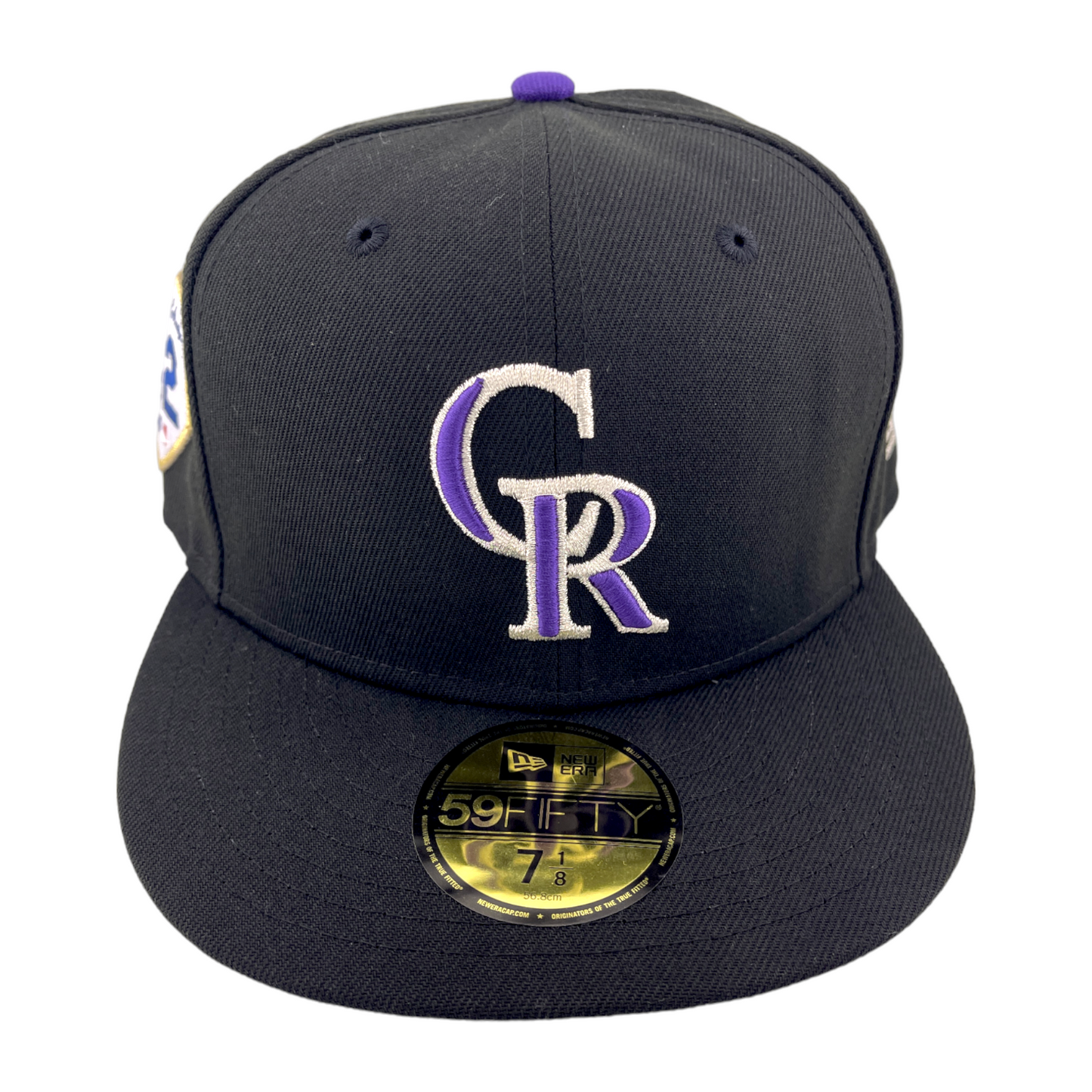 New Era Colorado Rockies #42 Jackie Robinson Patch Black UV 59FIFTY Fitted Hat Cap