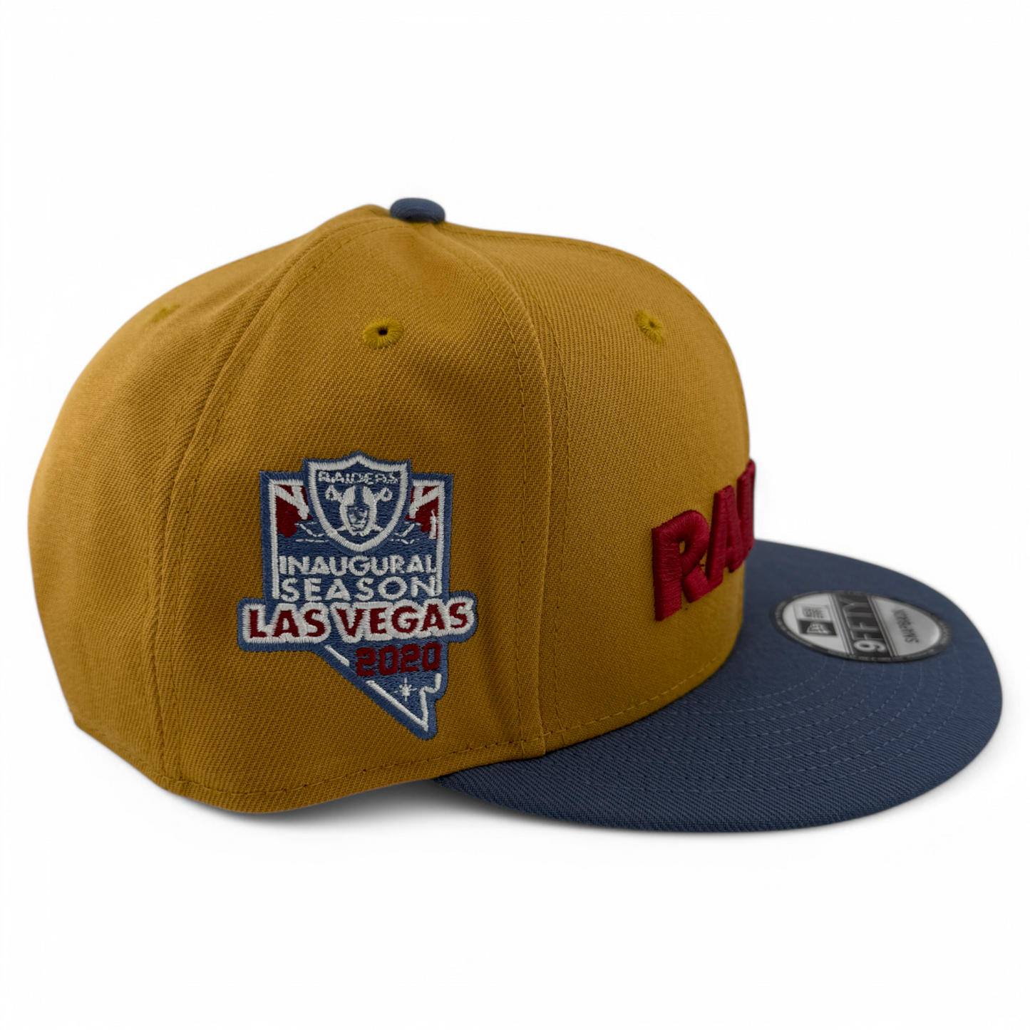 New Era Las Vegas Raiders NFL Panama Tan 9FIFTY Snapback Adjustable Hat Cap