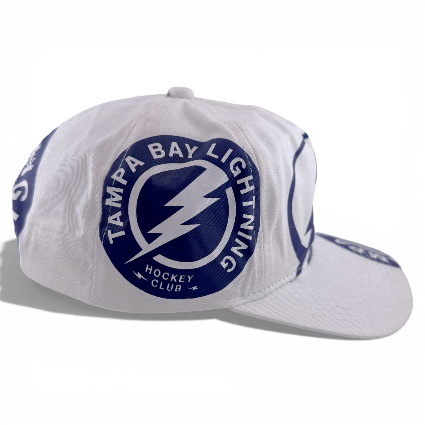 Mitchell & Ness Tampa Bay Lightning In Your Face A-Frame Snapback Adjustable Hat