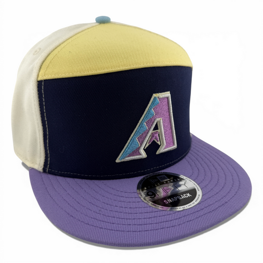 New Era Arizona Diamondbacks Pastel 9Fifty Split Panel Snapback Adjustable Hat