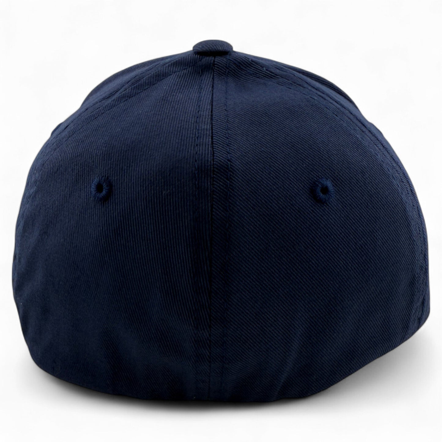 The Original FlexFit Blank All Navy Blue (For Customs) Structured Fitted Hat Cap
