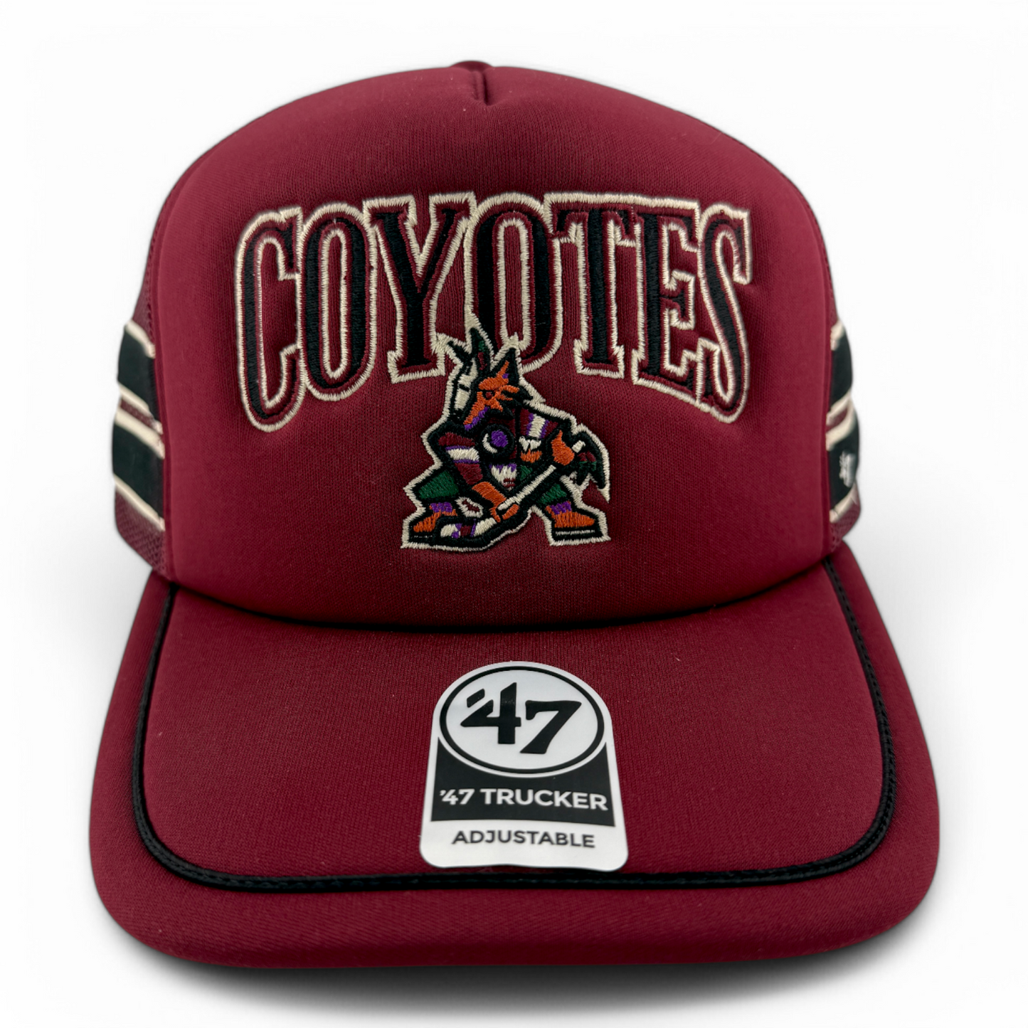 '47 Brand Arizona Coyotes NHL Sideband NHL Foam Trucker Mesh Back Snapback Hat