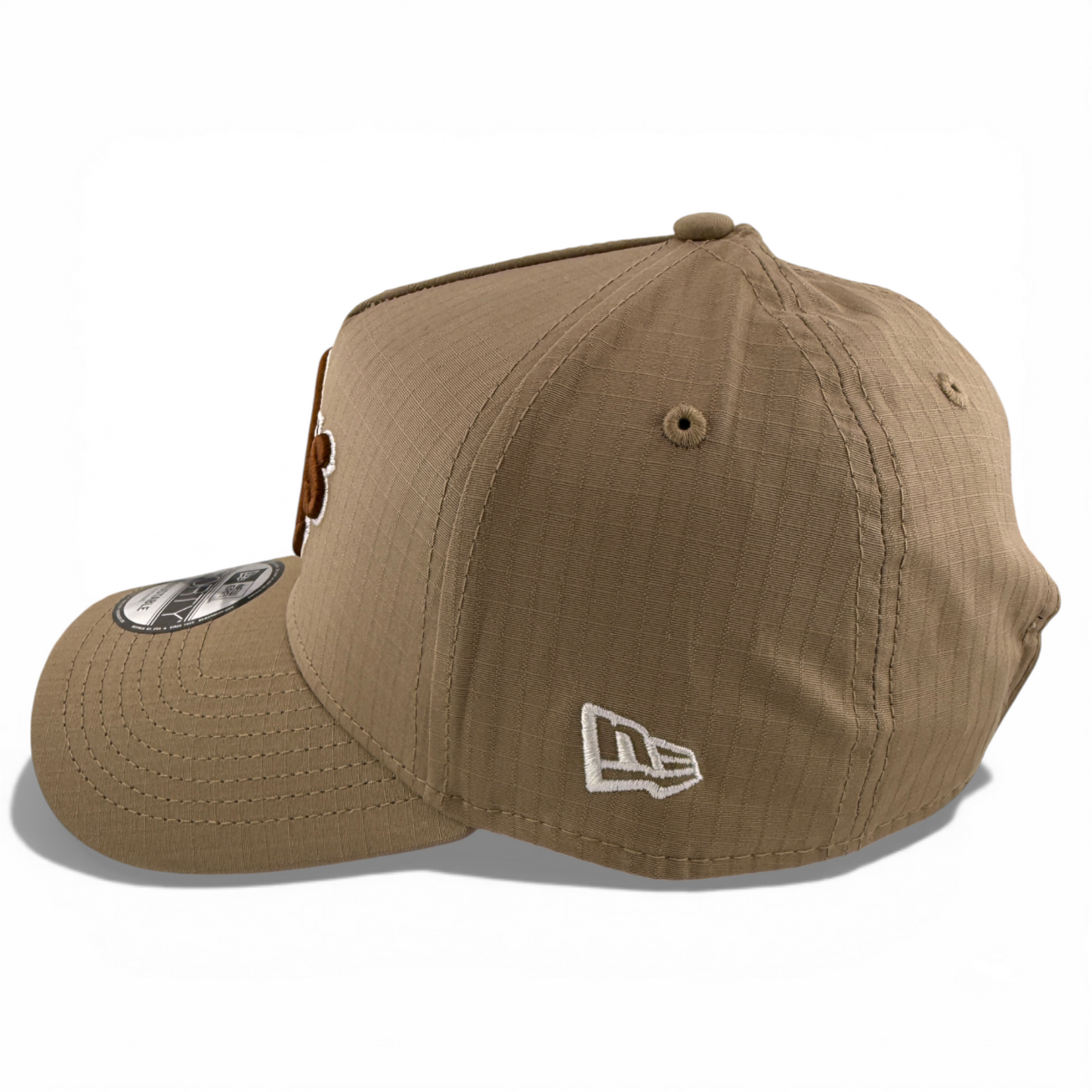 New Era San Diego Padres Khaki Ripstop A-Frame 9Forty Snapback Adjustable Hat
