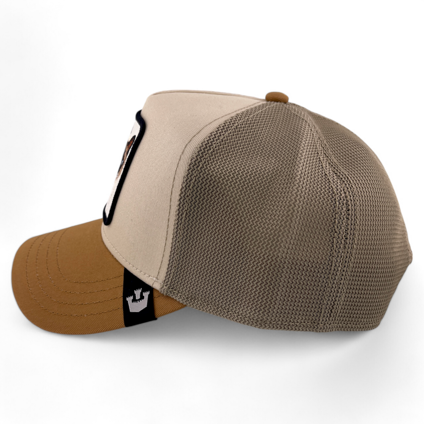 Goorin Bros Cool Cat V2 The Farm Khaki Mesh Back Trucker Snapback Adjustable Hat