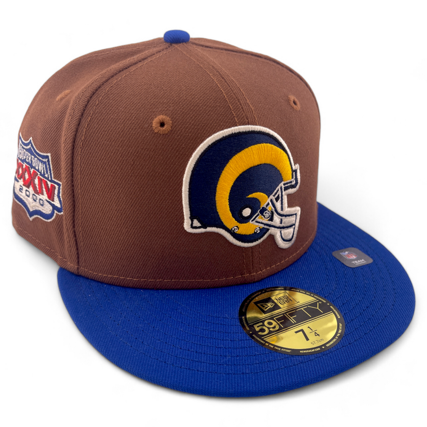 New Era Los Angeles Rams NFL Harvest Pack Super Bowl 2000 Tan 59Fifty Fitted Hat