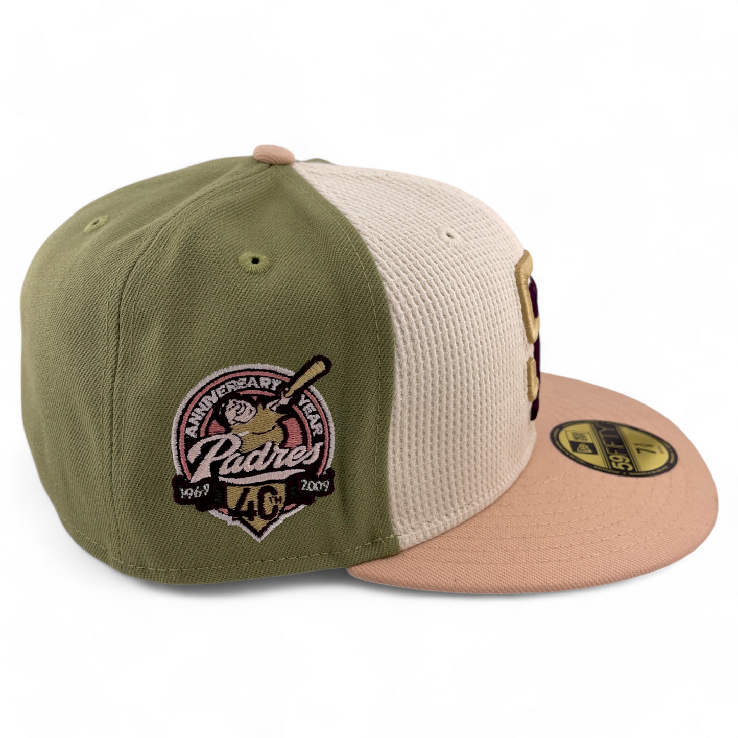 New Era San Diego Padres MLB Thermal Front Pack Green/Cream 59FIFTY Fitted Hat