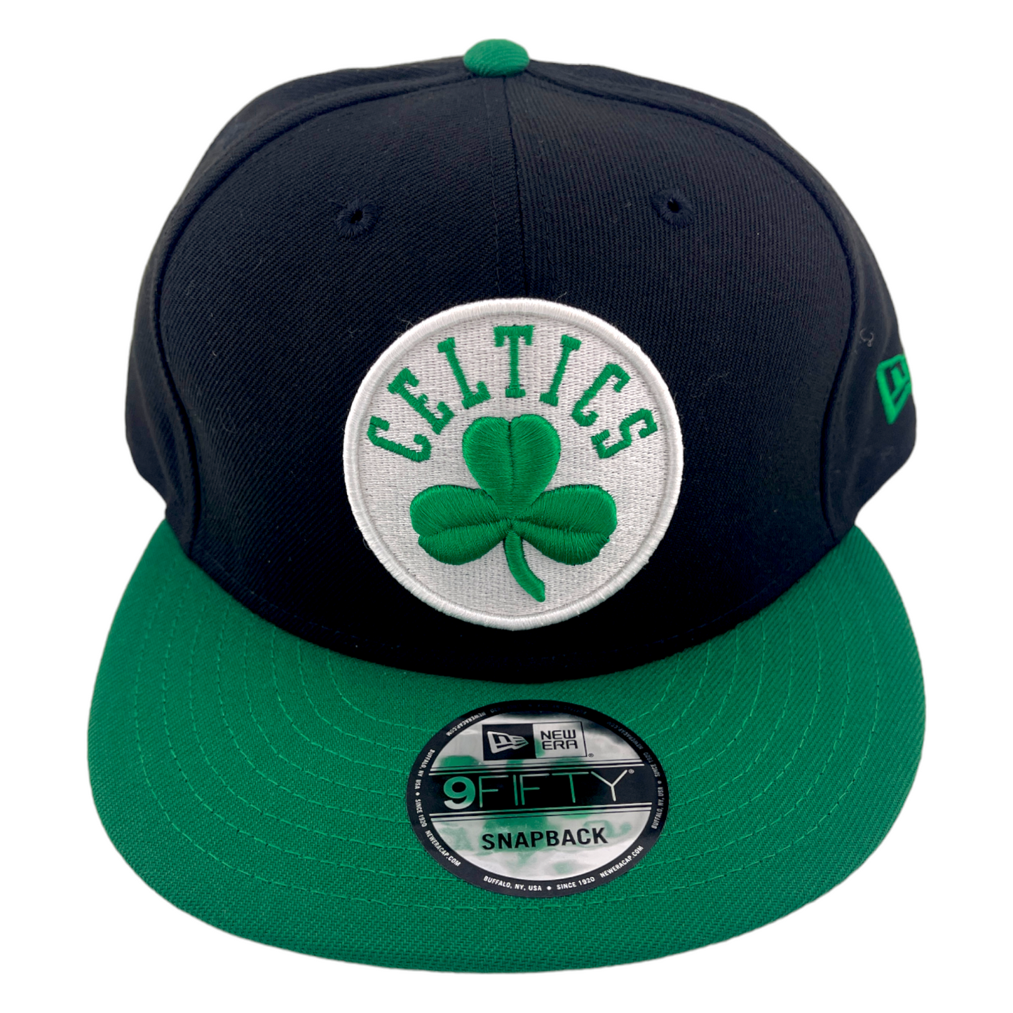 New Era Boston Celtics Basic Classic Logo Black/Green/Grey 9FIFTY Snapback Hat