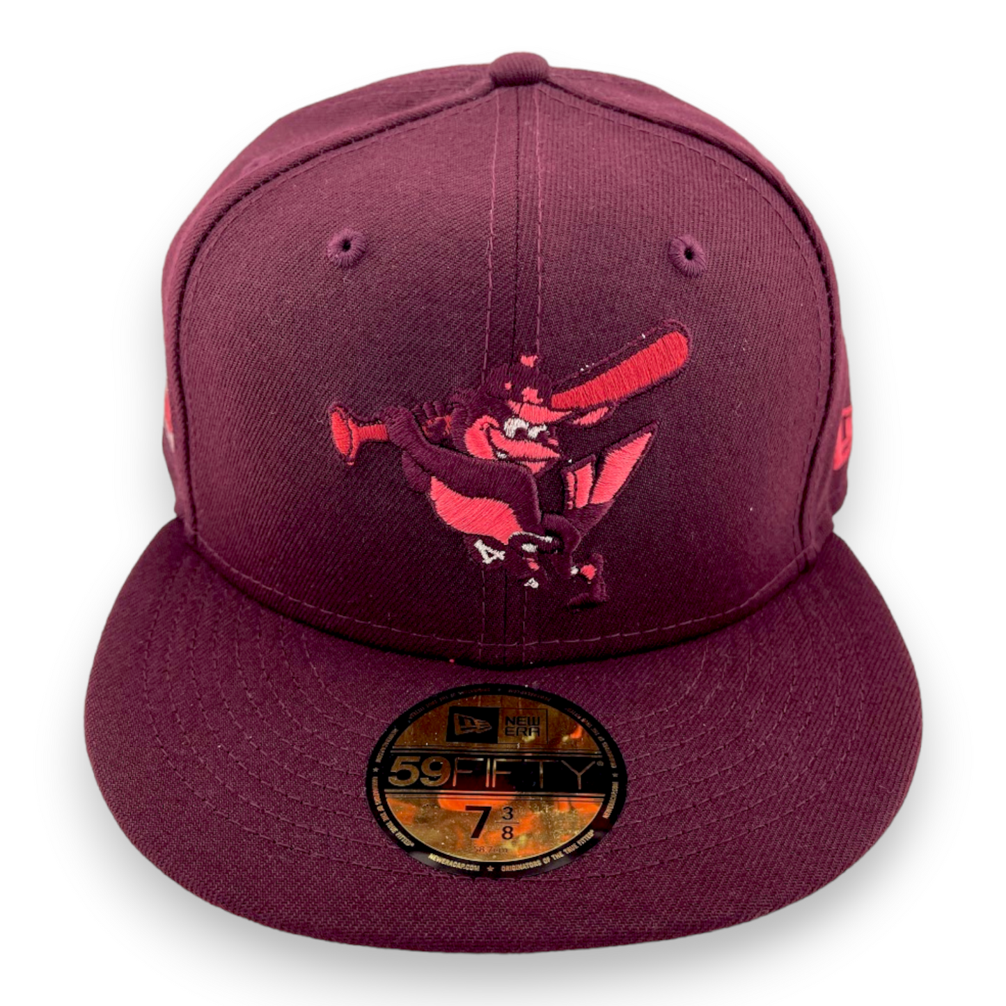 New Era Baltimore Orioles 1966 World Series Patch Lava Pack Pink UV 59FIFTY Hat Cap