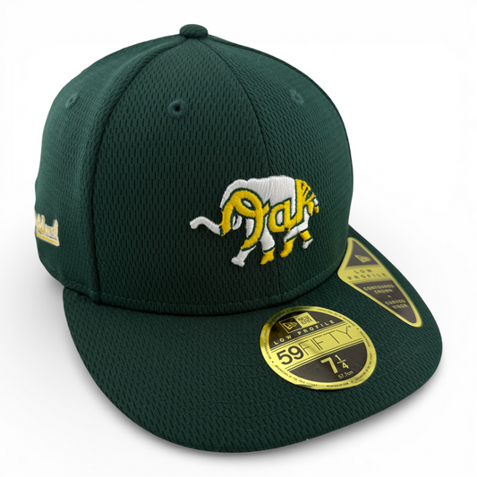 New Era Oakland Athletics A's MLB Neo Mesh 59Fifty Low Profile Fitted Hat Cap