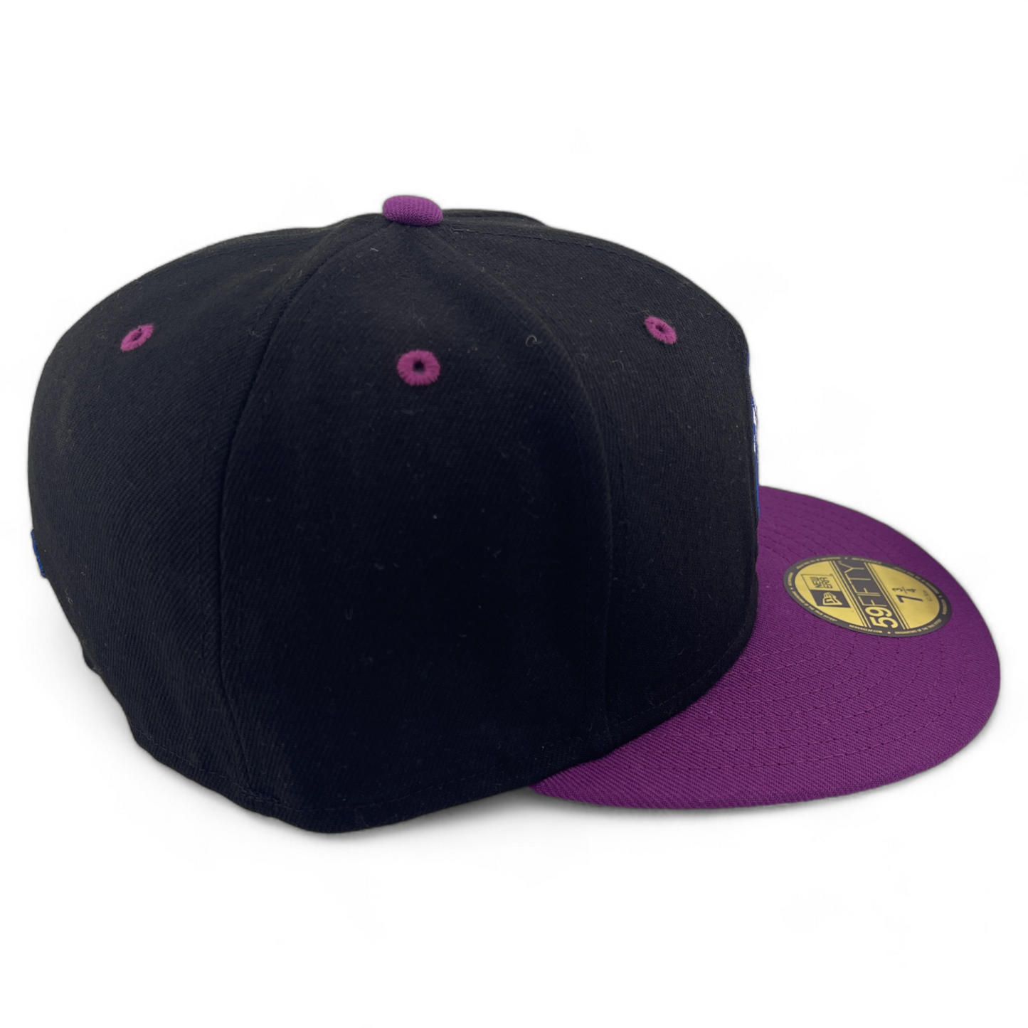 New Era New York Yankees MLB Black/Purple Pack Retro Logo 59Fifty Fitted Hat Cap