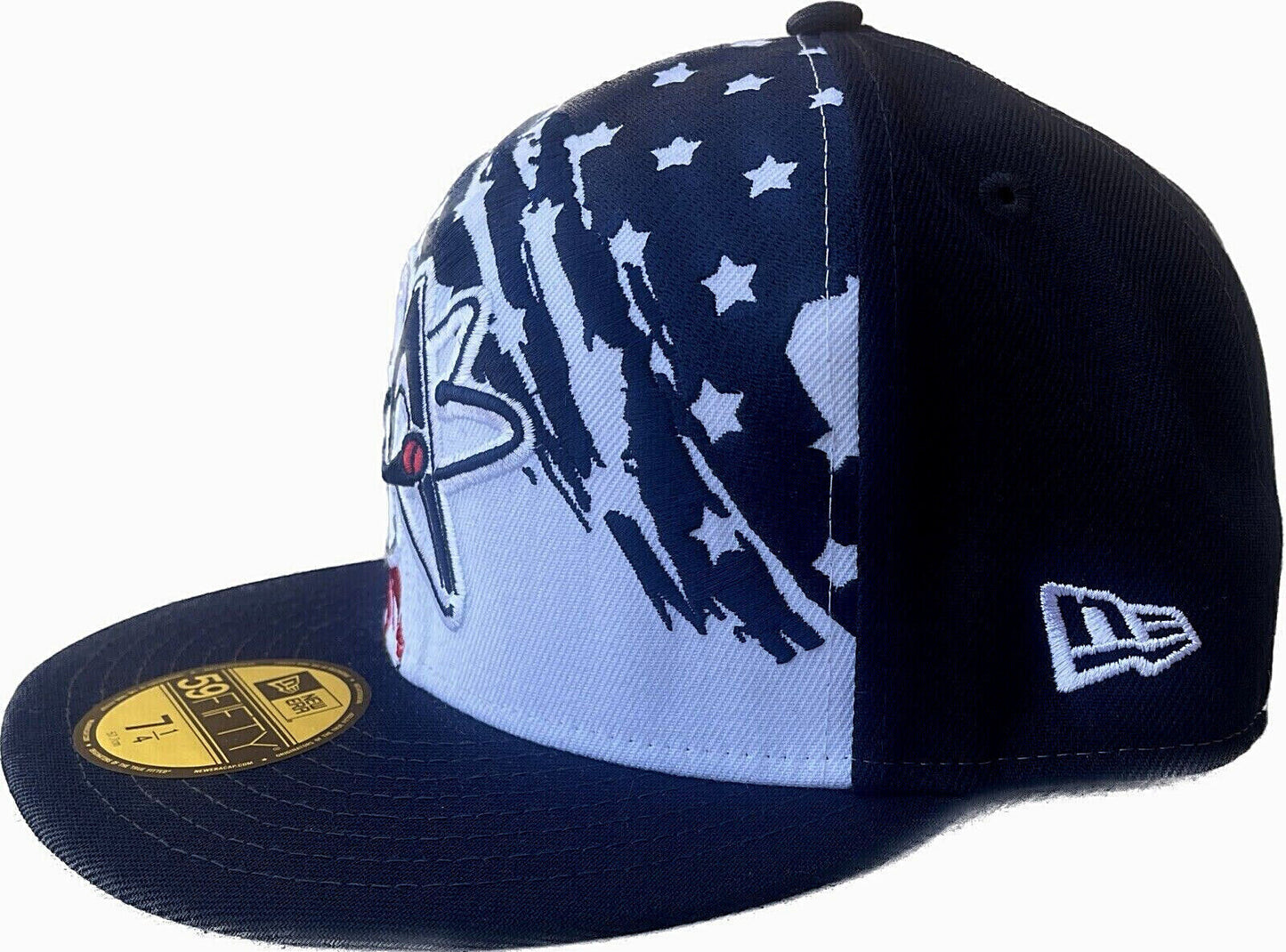 New Era Albuquerque Isotopes 2022 4th of July Flag On-Field 59FIFTY Fitted Hat