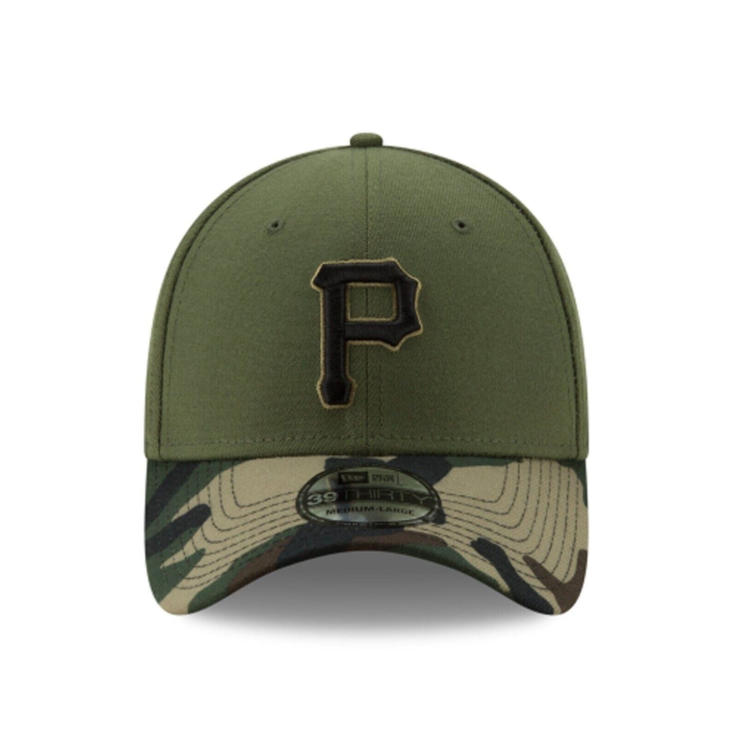 New Era Pittsburgh Pirates Team Classic Camo 39THIRTY Flex Fit Hat Cap