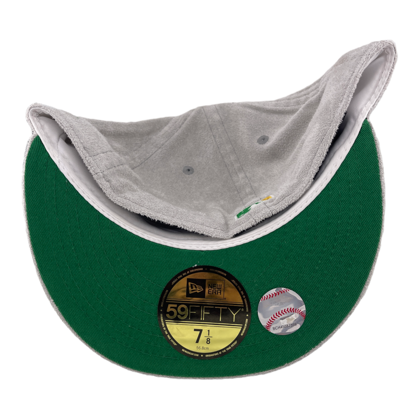 New Era Oakland A's Athletics 1989 World Series Patch Suede Grey 59FIFTY Hat Cap