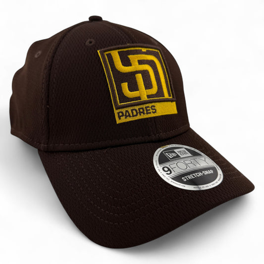 New Era San Diego Padres MLB Framed Logo 9Forty Adjustable Stretch Snapback Hat