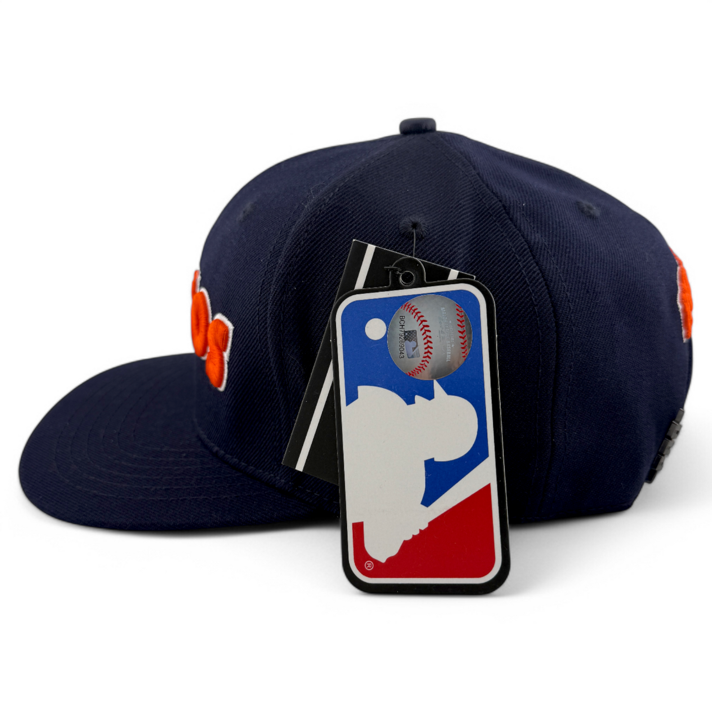 Pro Standard Houston Astros Side Patch Navy/Orange Adjustable Snapback Hat Cap