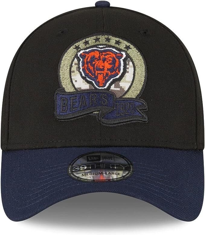 New Era Chicago Bears NFL 2022 Salute to Service 39Thirty Hat Cap