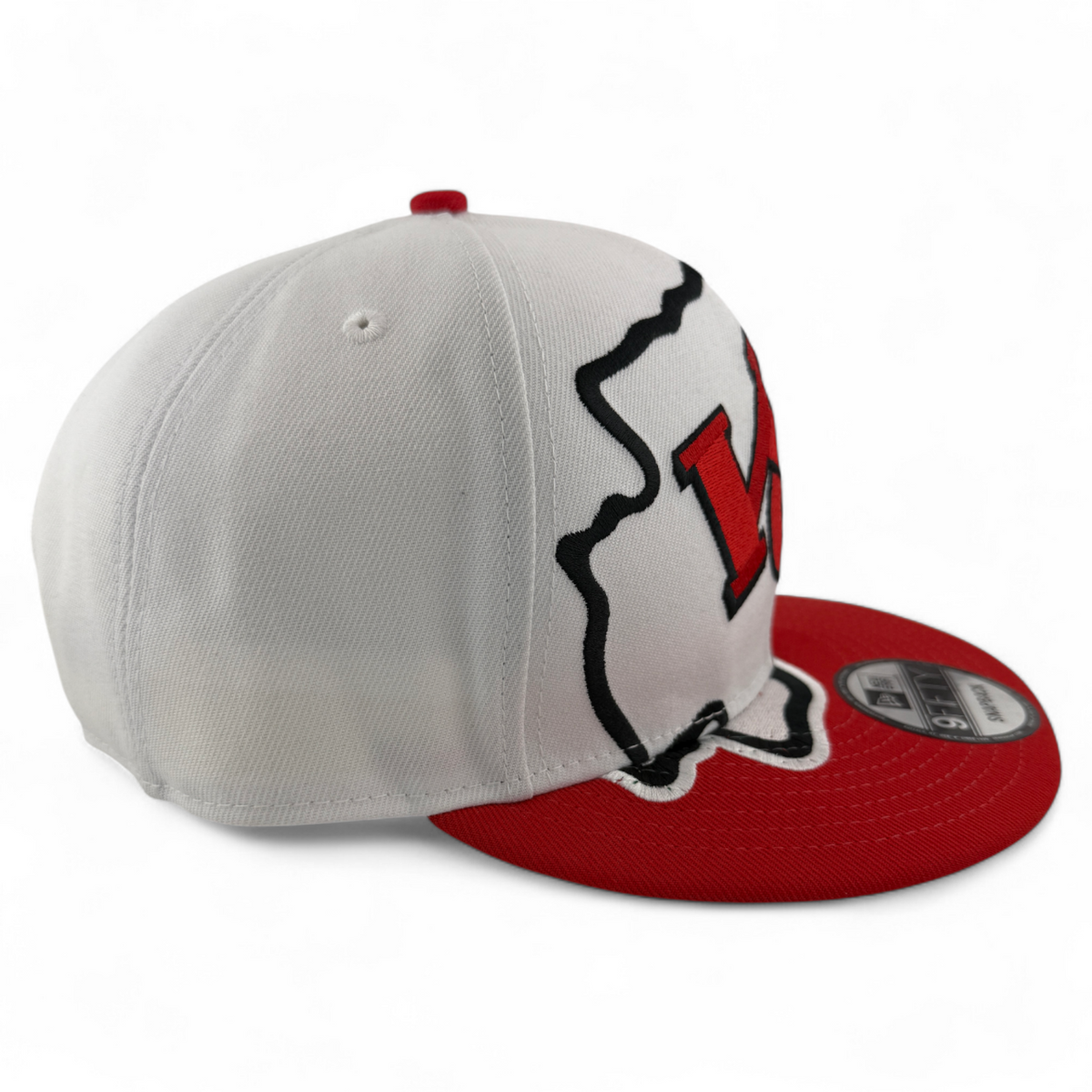 New Era Kansas City Chiefs NFL Oversized Large Giant Logo 9Fifty Snapback Hat