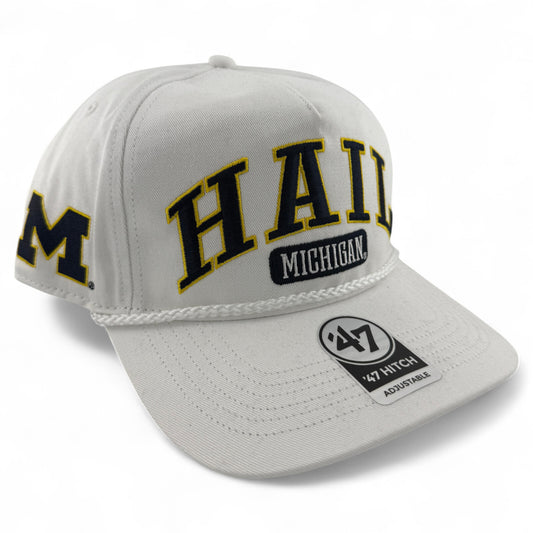 47' Brand University of Michigan NCAA Hail Rope A-Frame Hitch Adjustable Hat
