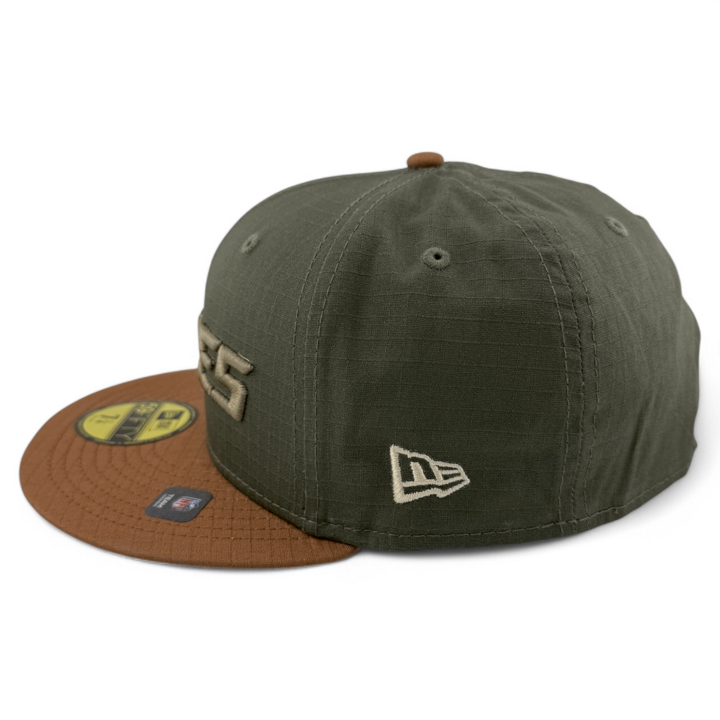 New Era Philadelphia Eagles NFL Ripstop Olive Superbowl 59Fifty Fitted Hat Cap