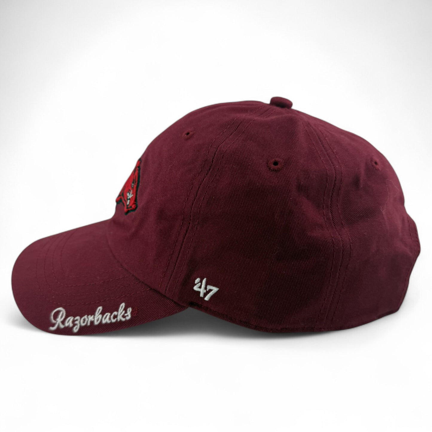 '47 Brand University of Arkansas Razorbacks Clean Up Adjustable Dad Hat Women's