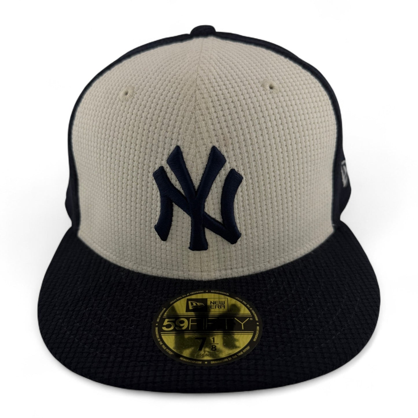 New Era New York Yankees MLB Thermal Front Navy Blue/Cream 59FIFTY Fitted Hat
