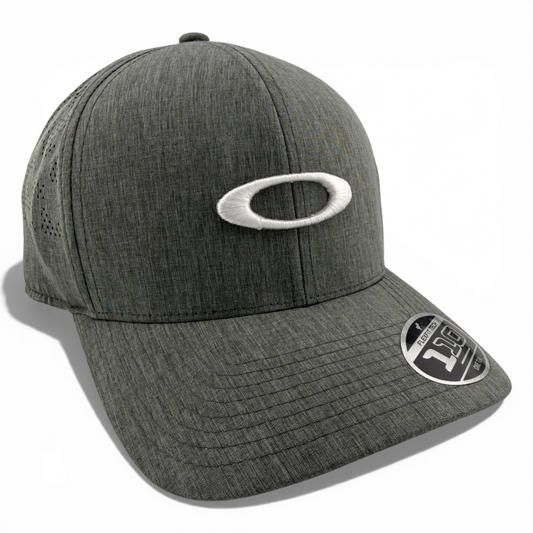 Oakley Golf Pro Performance Light Grey Sport Back Adjustable Strapback Hat Cap