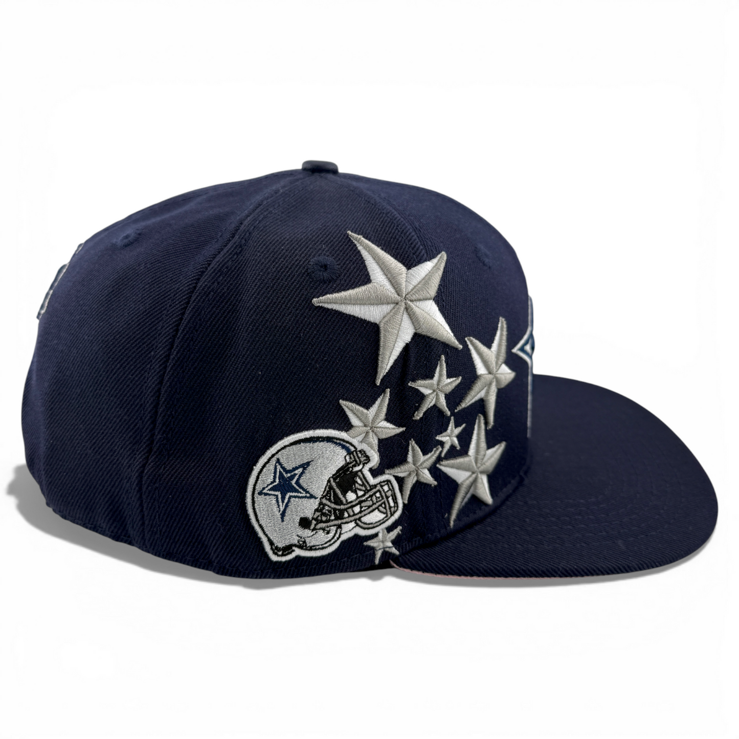 Pro Standard Dallas Cowboys NFL Stars Navy Blue Pink Snapback Adjustable Hat Cap