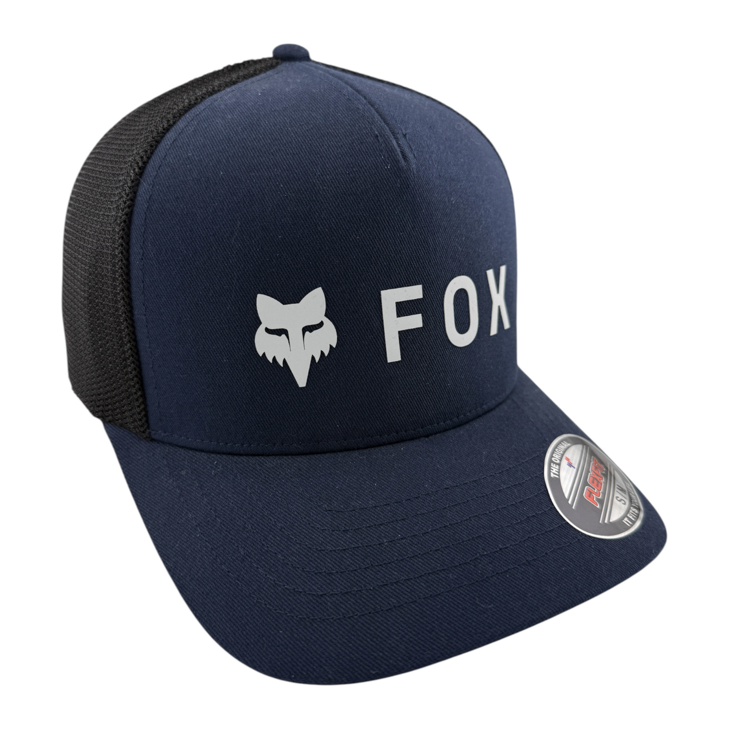 Fox Racing Absolute Navy Blue Mesh Back A-Frame Stretch Flex Fit Adult Hat Cap