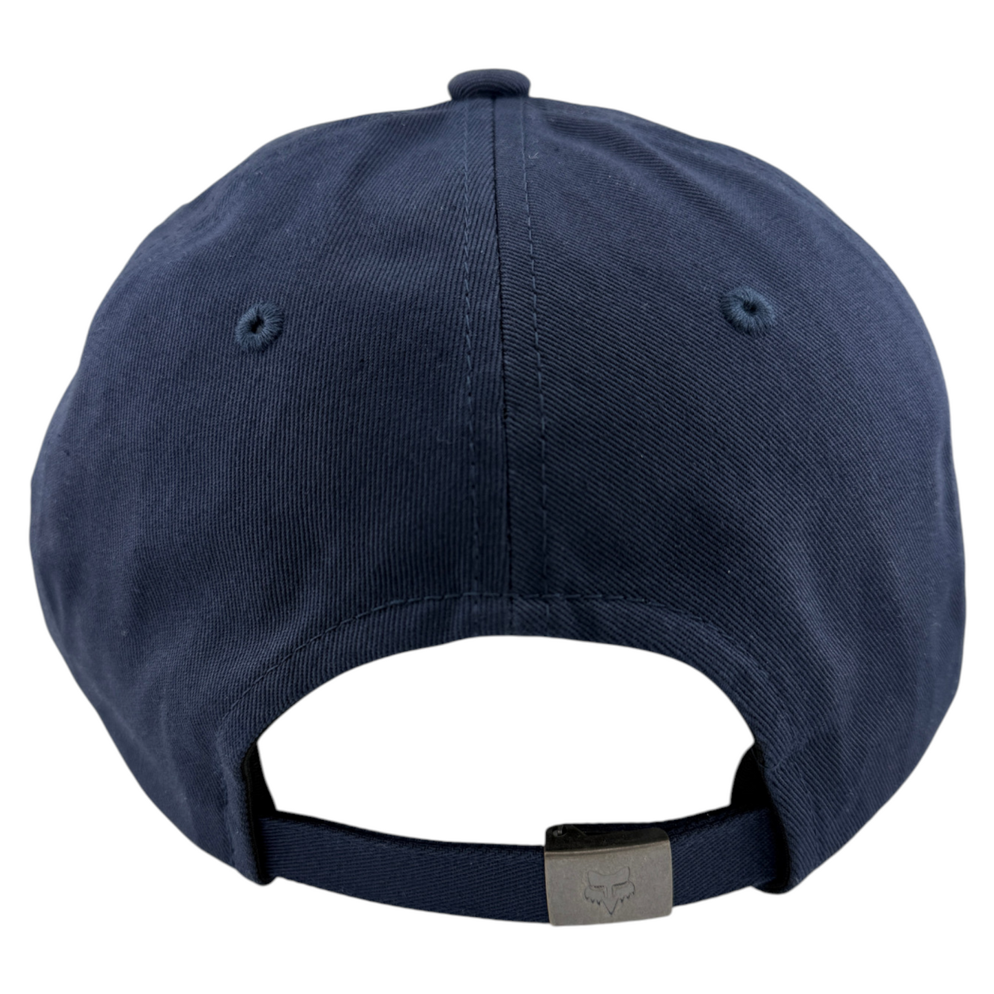 Fox Racing Wordmark Navy Blue Logo A-Frame Adjustable Strapback Dad Hat Cap