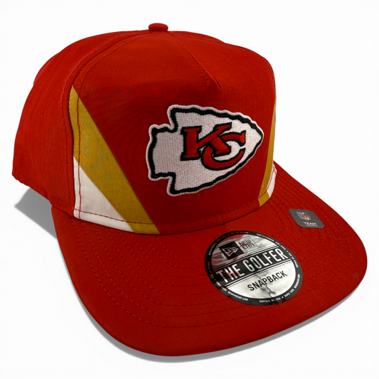 New Era Kansas City Chiefs Retro Nylon Golfer A-Frame Snapback Adjustable Hat
