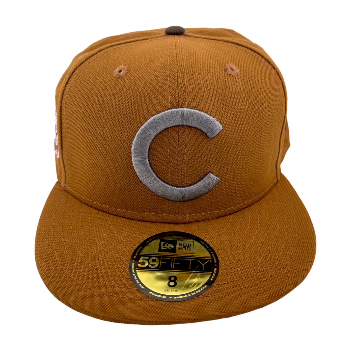 New Era Chicago Cubs 1908 World Series Side Patch Tan Toast Pack 59FIFTY Hat