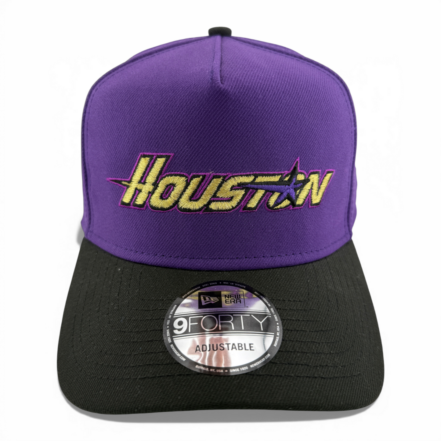 New Era Houston Astros MLB Crowned A-Frame 9Forty Snapback Adjustable Hat Cap