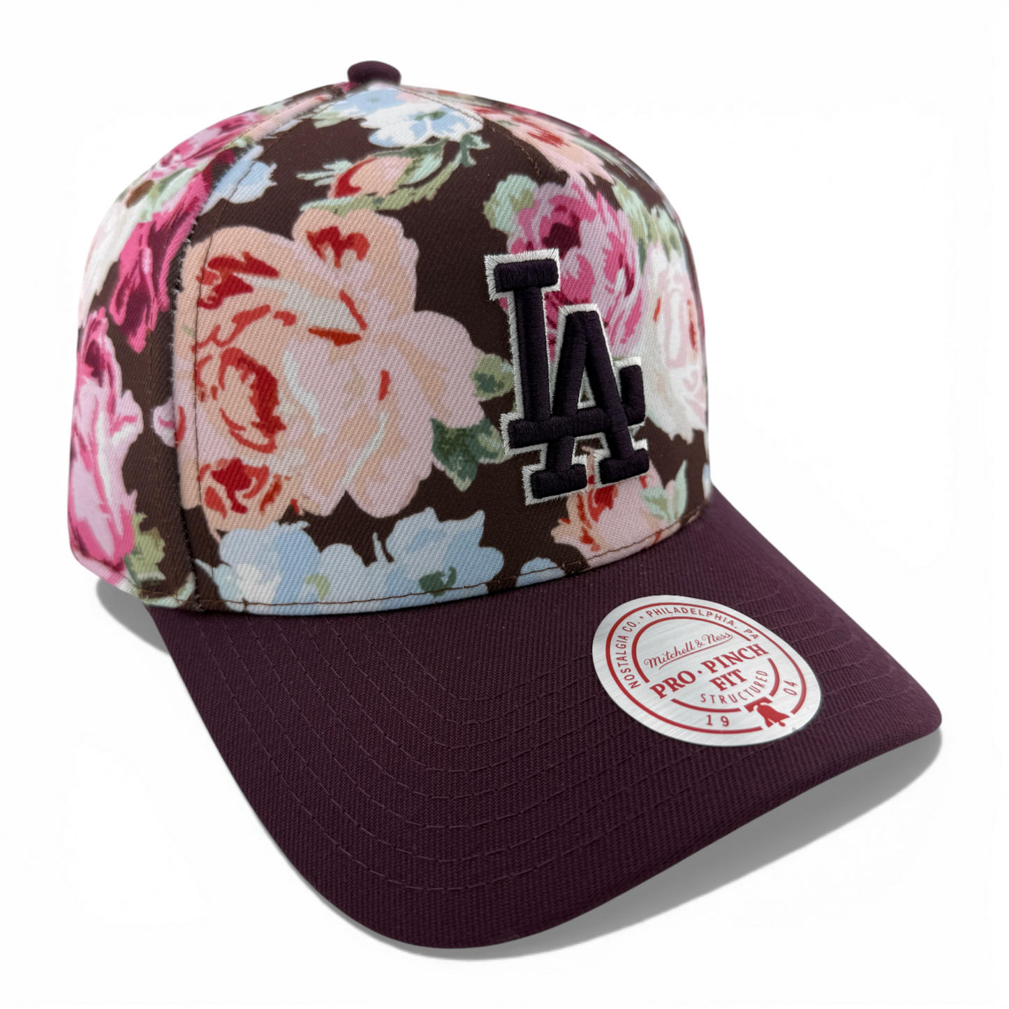 Mitchell & Ness Los Angeles Dodgers Floral A-Frame Pro Pinch Snapback Adjustable