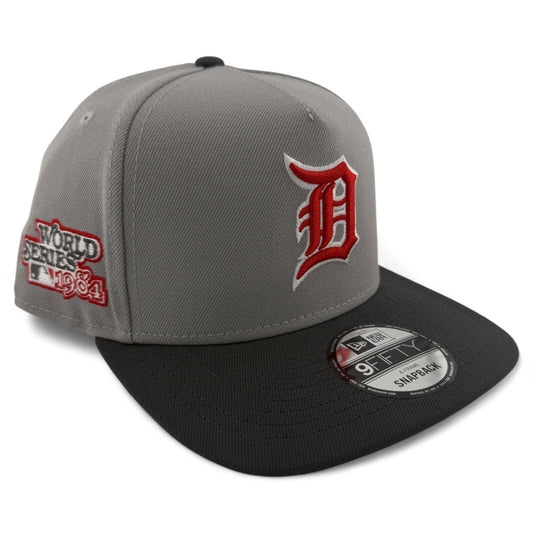 New Era Detroit Tigers MLB Grey A-Frame 9FIFTY Snapback Adjustable Hat Cap