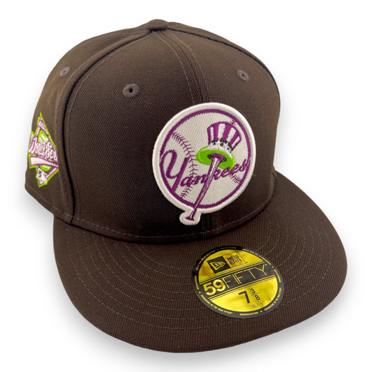 New Era New York Yankees 1996 World Series Patch Brown/Purple UV 59FIFTY Hat Cap