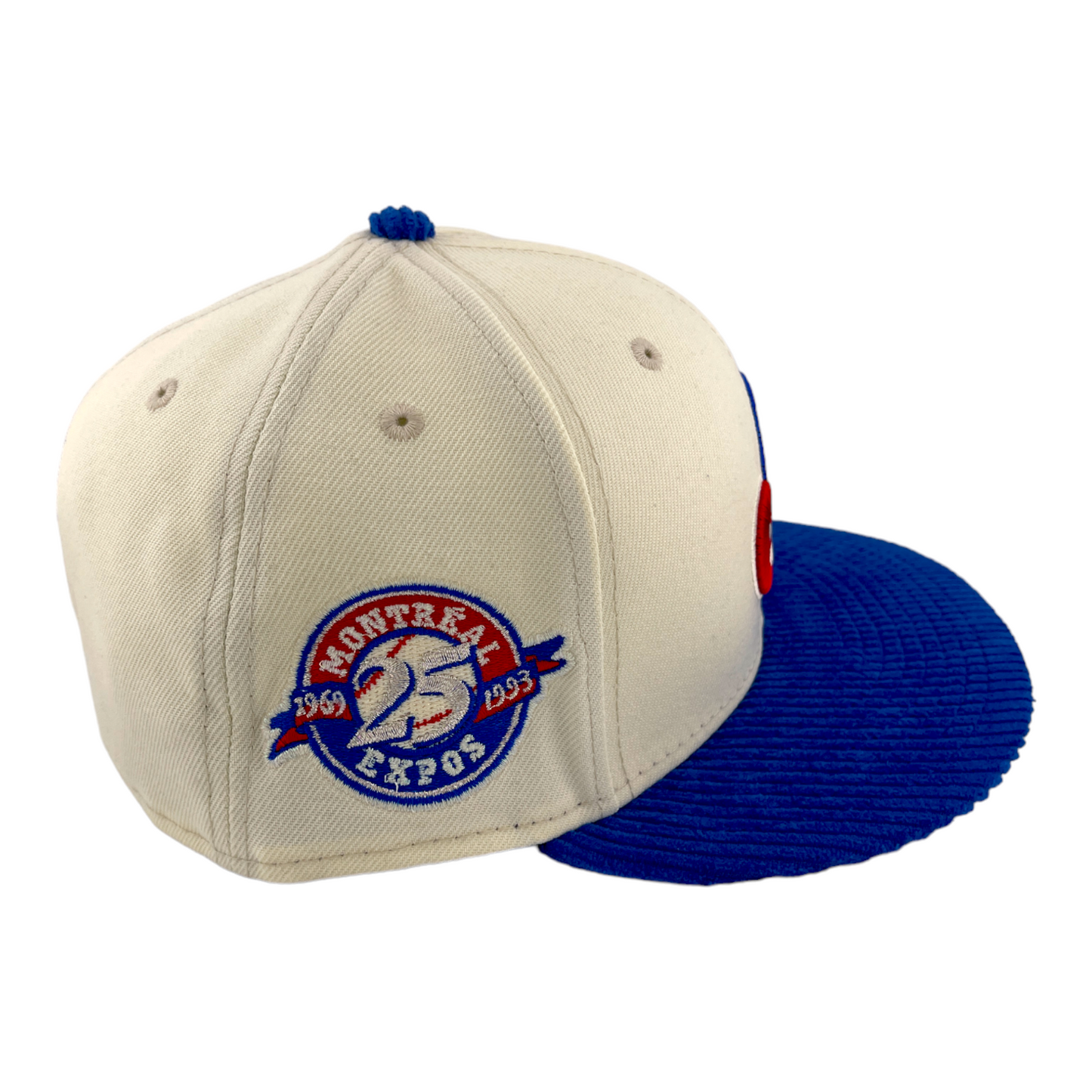 New Era Montreal Expos 25th Anniversary Chrome Pack Corduroy Visor 59FIFTY Hat