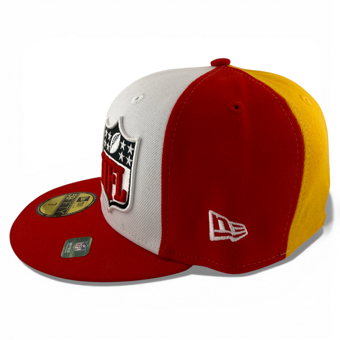 New Era Kansas City Chiefs NFL 2023 Sideline Split Logo 59FIFTY Fitted Hat Cap