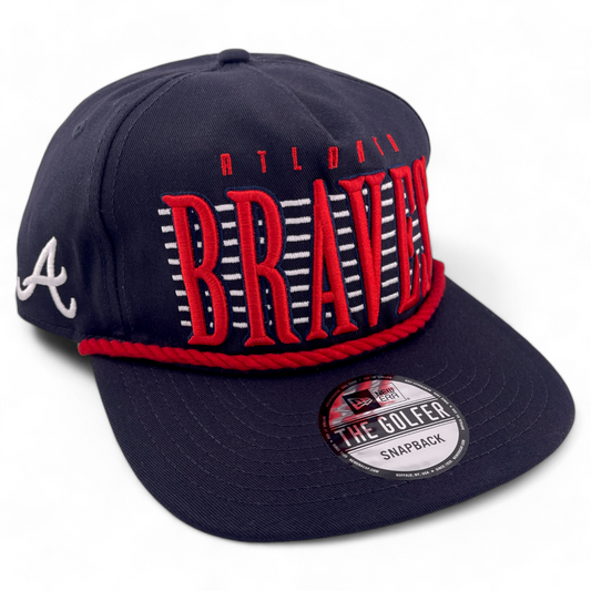 New Era Atlanta Braves MLB The Golfer Line A-Frame Snapback Adjustable Hat