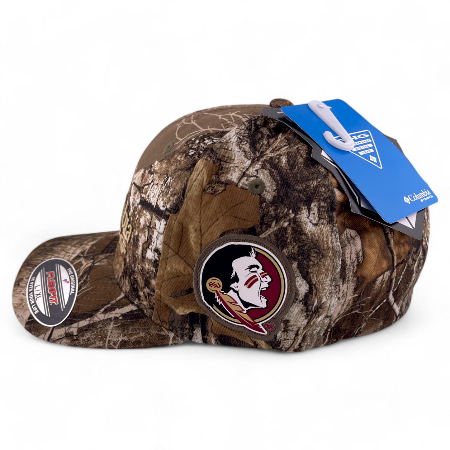 Columbia PHG Florida State Seminoles NCAA Realtree Edge Camouflage Camo Flex Fit