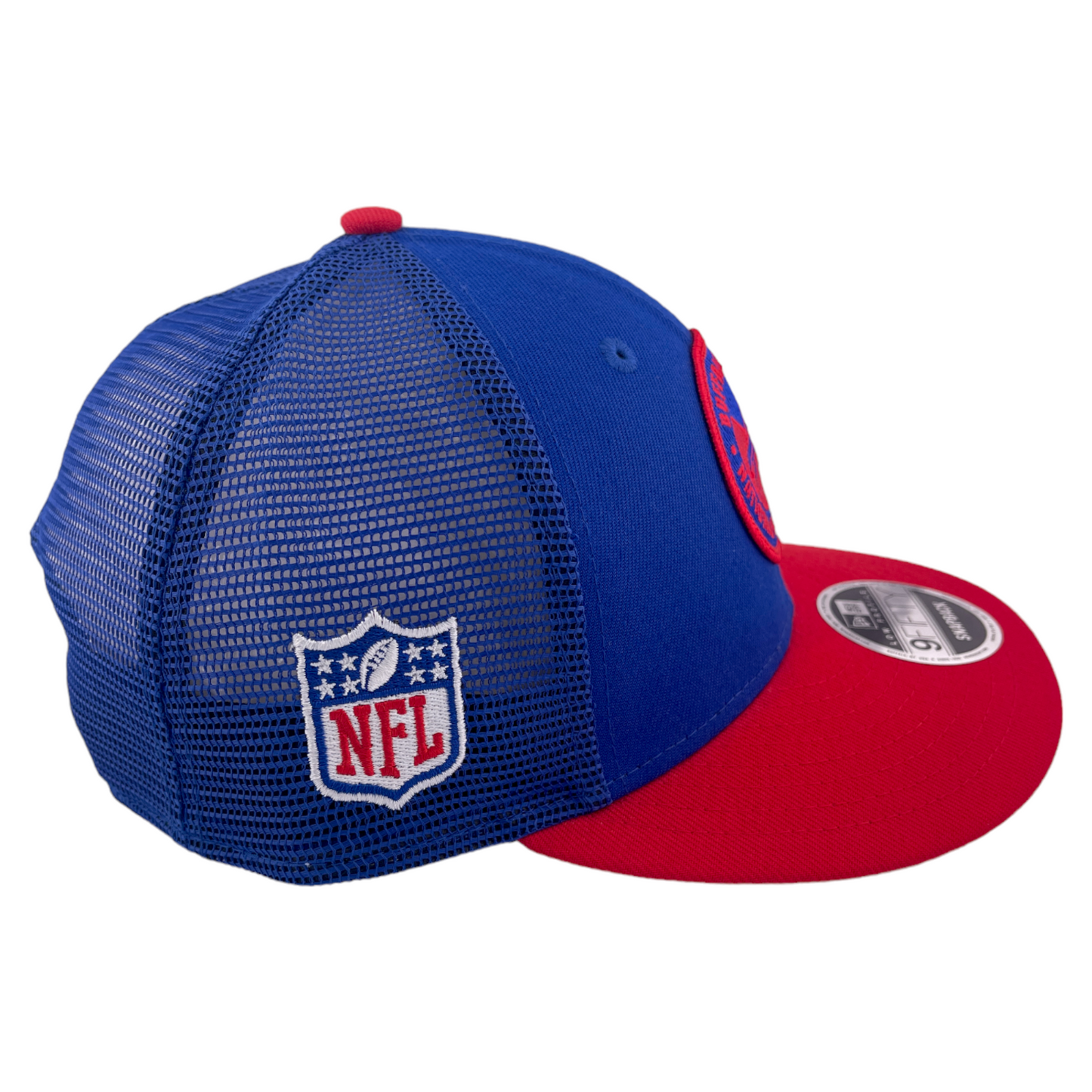 ~NEW DROP~ New Era Buffalo Bills NFL 2023 Sideline 9FIFTY Low Profile Mesh Snapback Hat Cap