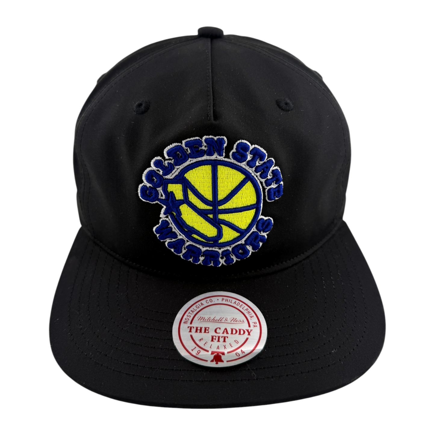 Mitchell & Ness Golden State Warriors A-Frame Caddy Fit Snapback Adjustable Hat